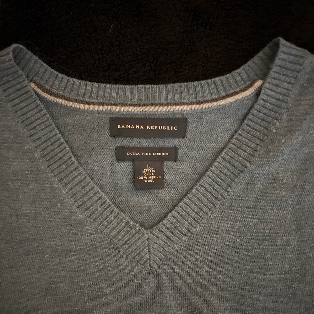Banana Republic Men's Ashy Gray Sweater